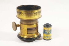 C13561 ARCHER SONS Quarter Plate Portrait Brass Lens EX