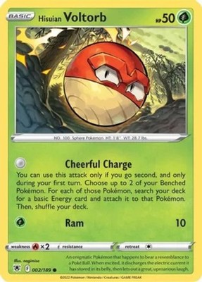 Hisuian Voltorb - 002/189 - Common - Near Mint