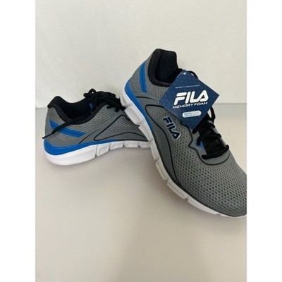 Fila cool max memory foam gray blue athletic shoes men's size 12 - NWT