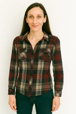 👀Rails Womens Hunter Blue and Red Plaid Button Shirt Size Medium🔥