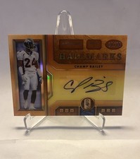 2021 Panini Gold Standard Football #HS-CB Champ Bailey Hallmarks Auto /75