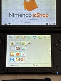 Nintendo 3DS XL LL  Black Handheld With Charger And Stylus Very Good