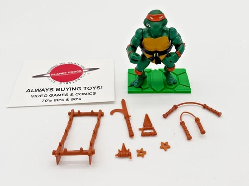 1988 Michaelangelo Soft Head Complete TMNT Vintage Ninja Turtles Figure