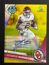 2023 Bowman Chrome U - Jovantae Barnes #196 Auto Yellow /75 1st Rookie
