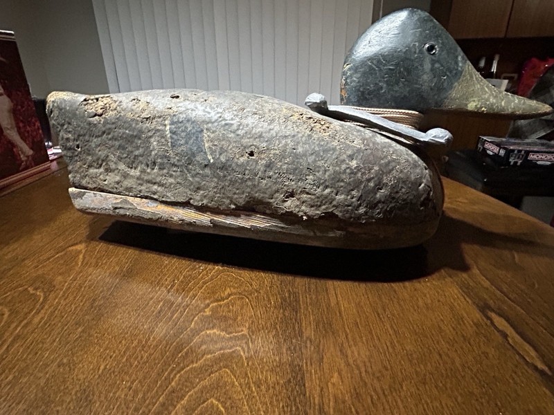 Duck Decoy, Cork Body, Wood Bottom, Hand-Made, 1-of-a-kind! NICE!!