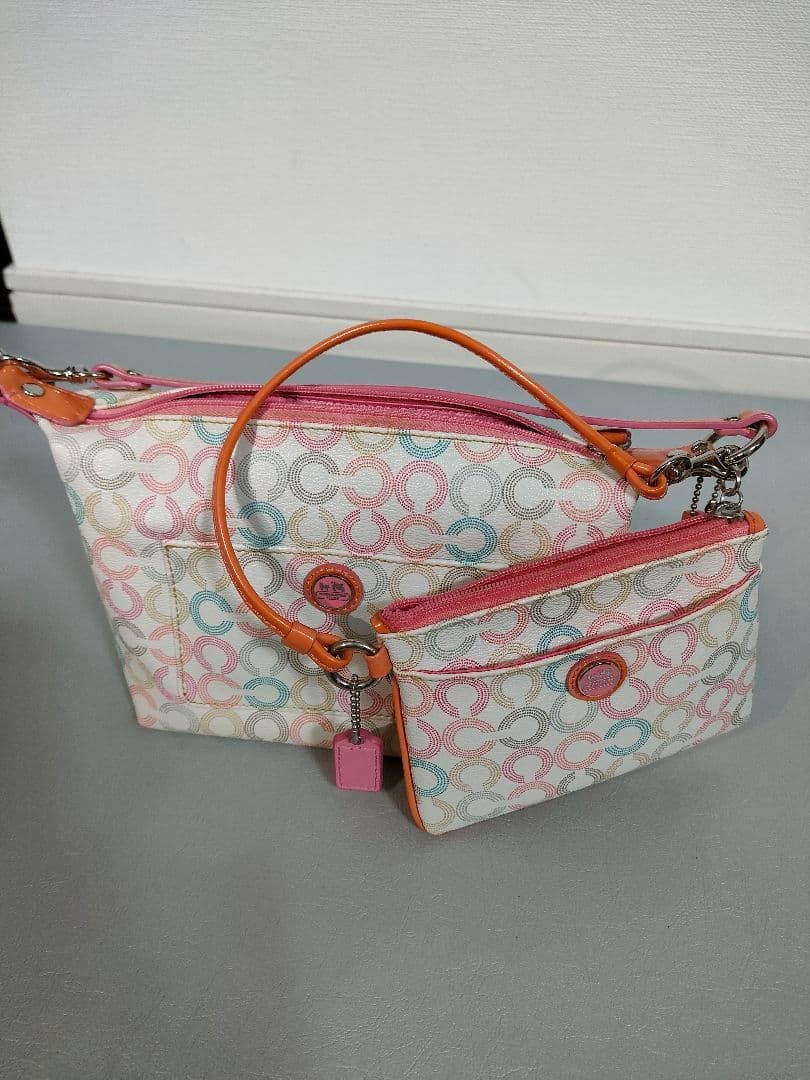 COACH Multi-Color Ring Pattern Accessory Pouch Se… - image 9