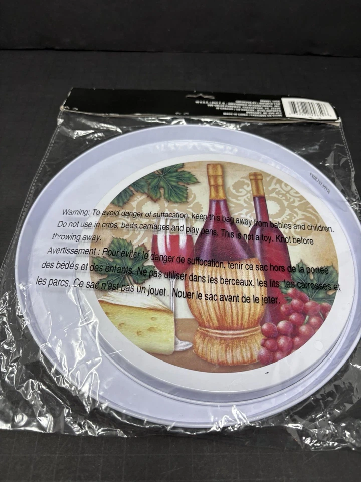 Juego de 2 cubiertas de quemador Cooking Concepts diseño de vino NUEVO (abr 2022) Foto 2 de 4