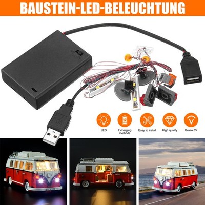 LED Licht Beleuchtung Set Universal Für MOC Spielzeug USB Port Lighting DIY