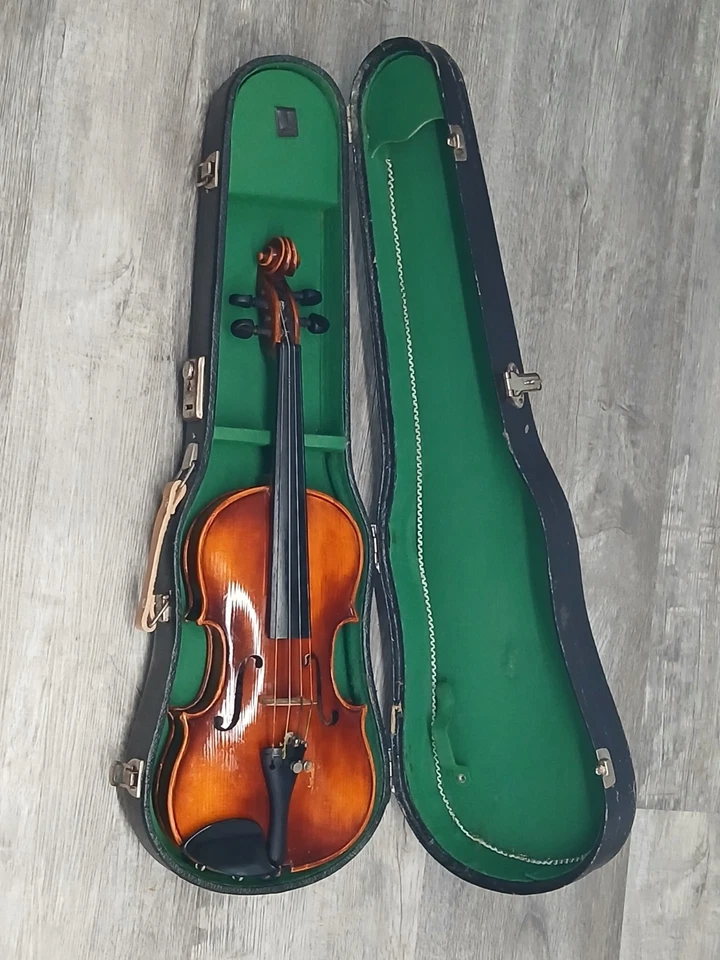 老式老式右手,4弦,小提琴/小提琴带盒,无裂缝,无弓 — 第 4/4 张图片