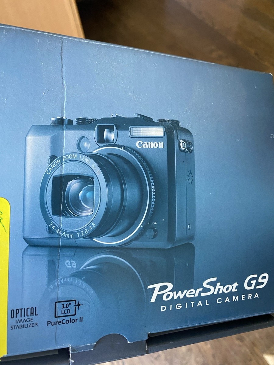 Canon PowerShot G9 12.1MP Digital Camera - Black for sale online