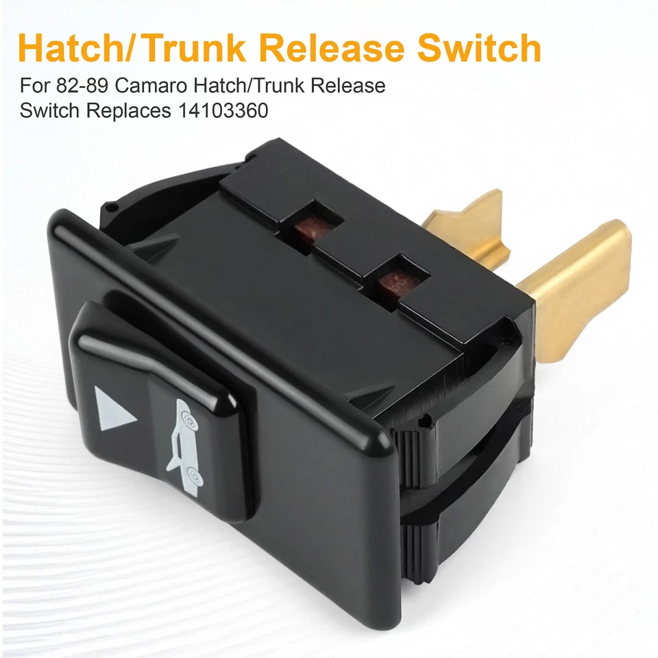 Переключатель выпуска электрического люка для 82-89 Chevrolet Camaro заменяет оригинальный производитель 14103360 - Изображение 4 из 4