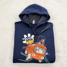 Nickelodeon Men  s Blue Spongebob Squarepants Graphic Print Hoodie Size Med