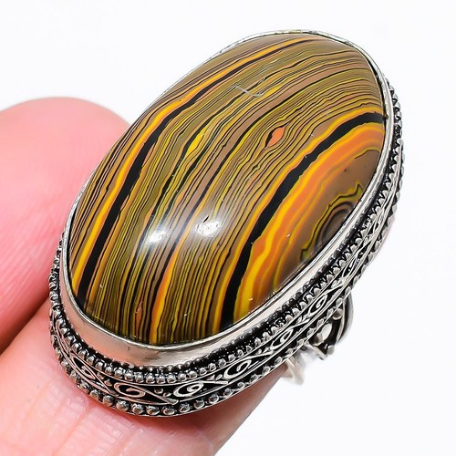 Lotto 10 Anelli In Argento Placcato 925 Con Labradorite E Pietre Miste &ndash; Gioielli India