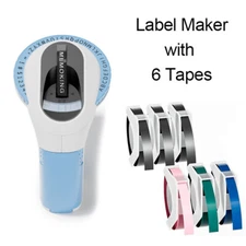 Phomemo Embossing Label Maker with 6 Label Tapes | Organizer Xpress, Pro Label