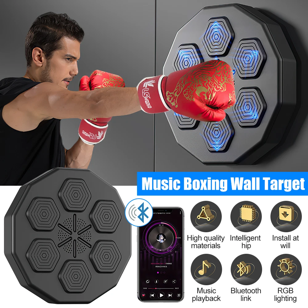 Electronic Music Boxing Machine - Boxing Training Punching Equipment, Wall  Mounted Boxing Pads Indoor, Smart Boxing Target Workout Machine. Portable