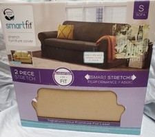 Zenna SmartFit Copridivano Elasticizzato Cioccolato Scamosciato 2 pz 70"-105"