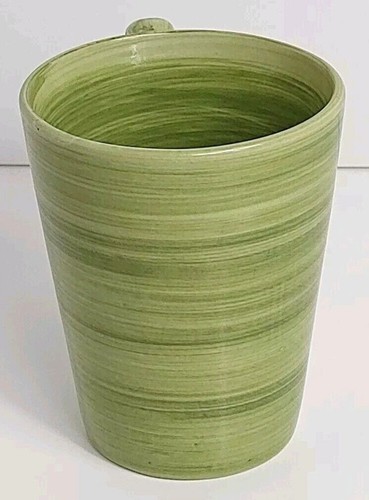 Gibson Handpainted Coffee Cocoa Tea Mug Green Swirl Ceramic - Picture 4 of 6