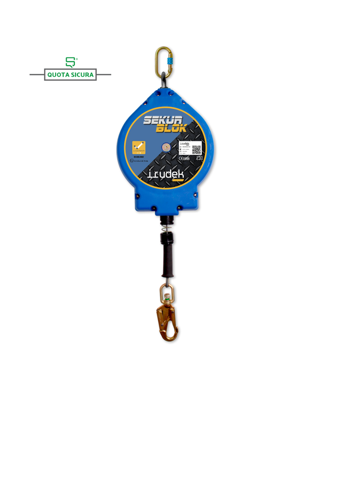 IRUDEK sekurblok dispositivo RETRATTILE anticaduta