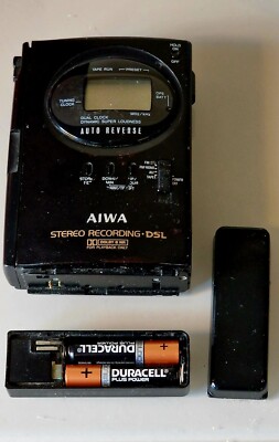 Aiwa HS-J303 Stereo DSL Radio Cassette Recorder and AAA battery