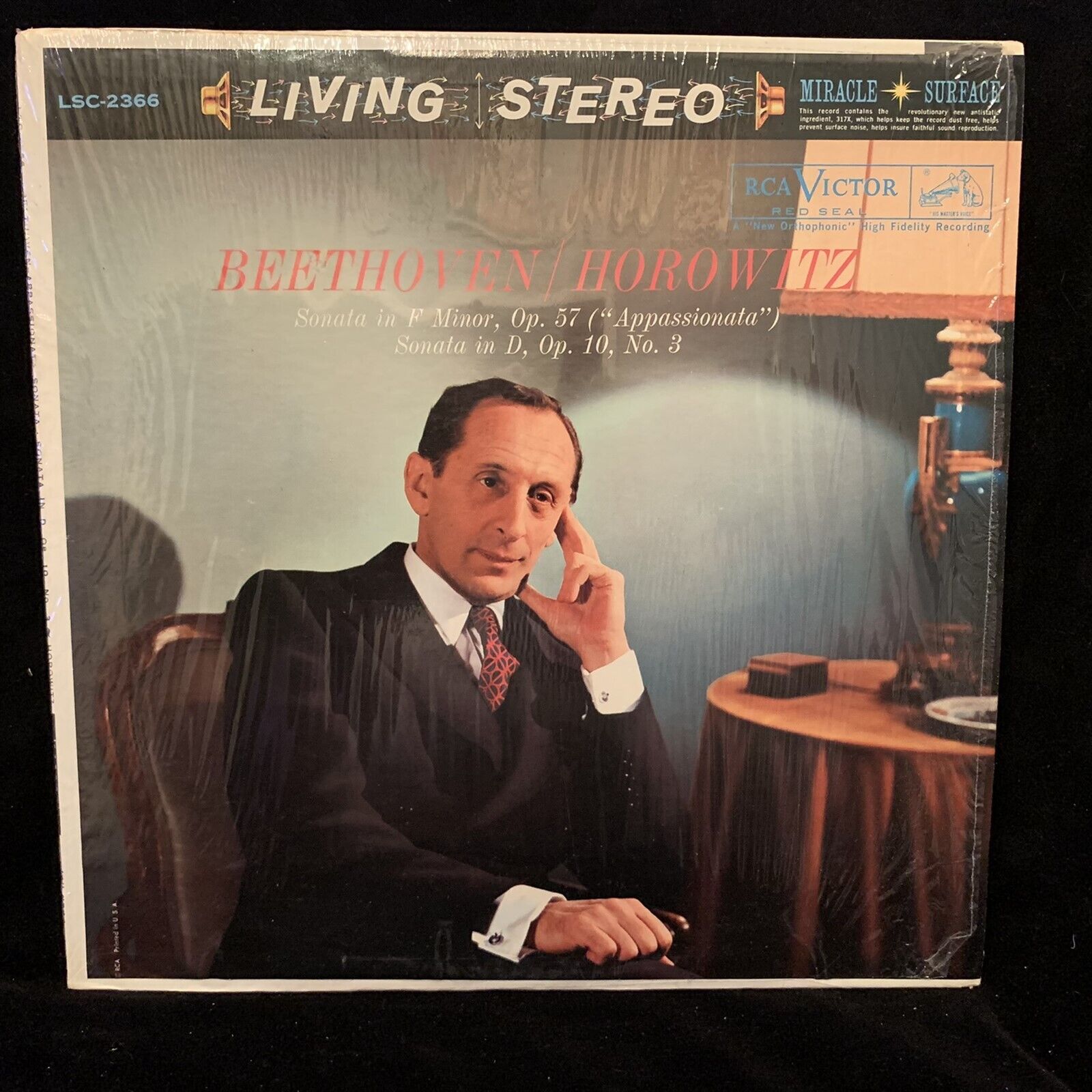 RCA Living Stereo LSC-2366 BEETHOVEN Piano Sonatas - HOROWITZ - ST LP IN SHRINK