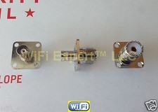 Flange BNC Female plug to UHF FEMALE SO-239 RF coaxial Adapter RF Connector USA