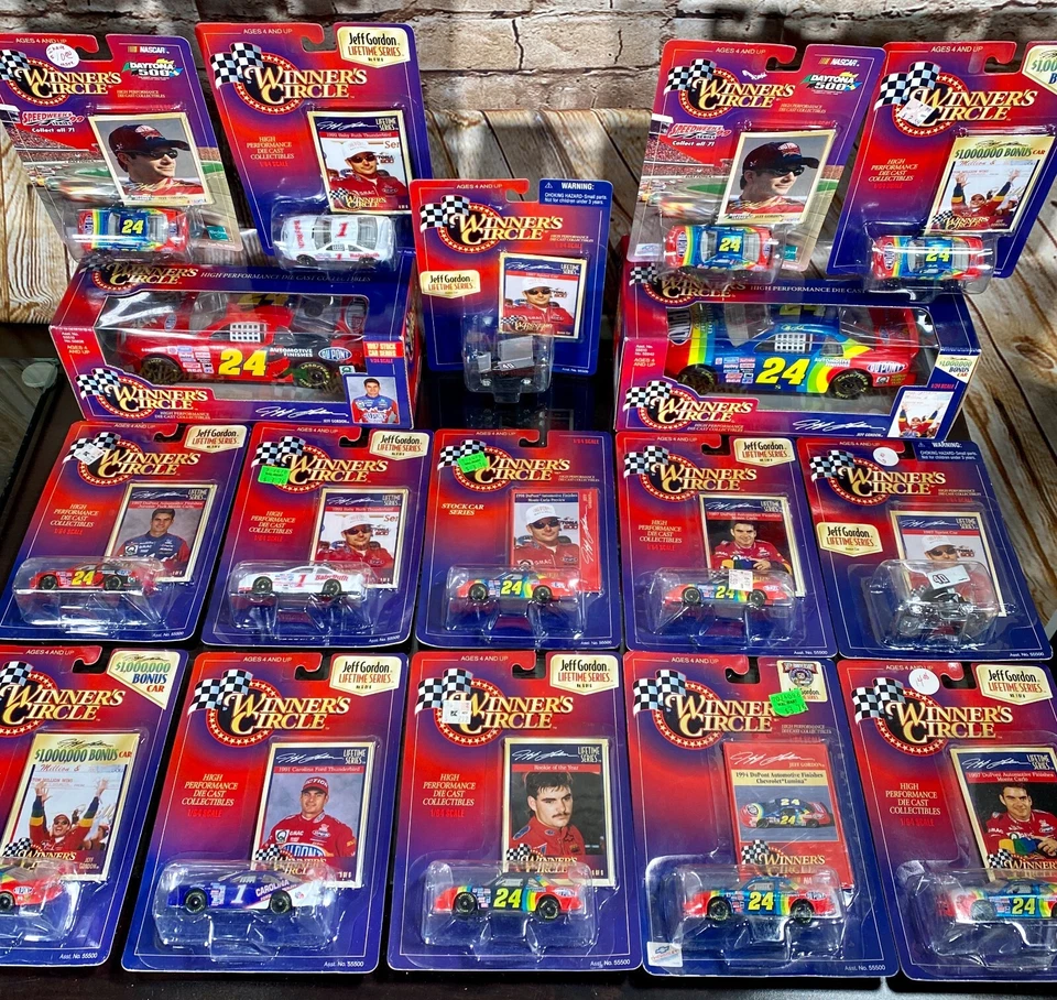 JEFF GORDON 12 Different WINNERS CIRCLE 1997 1998 Die-Cast Cars Jurassic + Bonus - Image 2 of 4