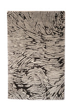 The Perfect Storm- 90x140cm modern design rug rug rug handmade grey-wh.