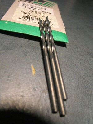 (3) #37 x 2-1/2'' OAL HSS 135° Black Oxide Finish NAS 907 Type B Jobber Drill