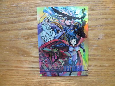 1994 WILDSTORM SERIES I CHROMIUM THE CABAL CHASE CARD # C6 SIGNED BUZZ, WITH POA