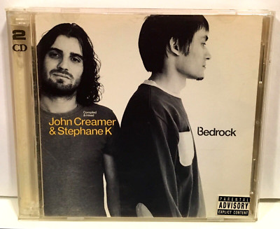 JOHN CREAMER & STEPHANE K BEDROCK CD 2 DISC SET 2002 PROMO MIXED EDM DJ DANCE !!