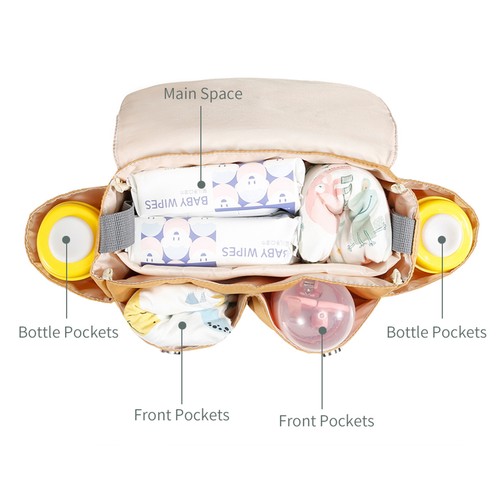 Multi-functional Diaper Bag -proof with Internal J7Q2 - Picture 6 of 11