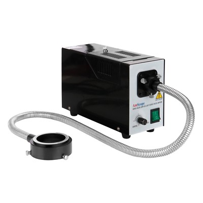 AmScope 150W Fiber Optic Microscope Ring Light Illuminator for Stereo Microscope