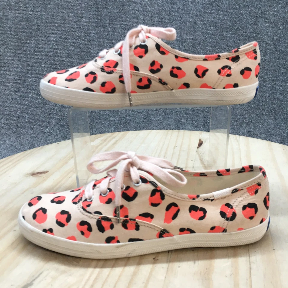 Keds Shoes Womens 6.5 Champion Sneaker Leopard Print Pink Canvas Comfort WF63030 - Image 2 of 4