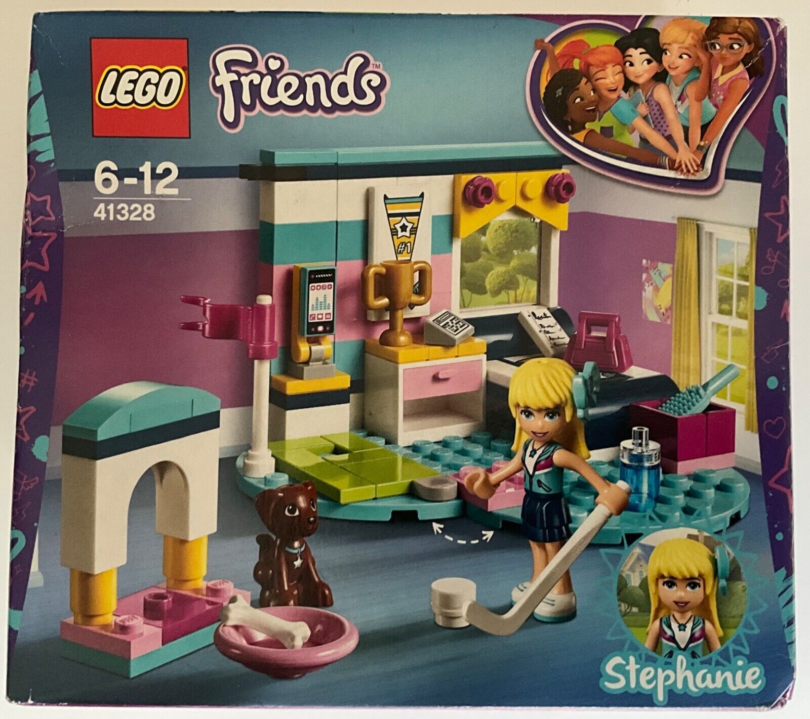 Lego Friends Stephanie (#41328) Building Set 95 Pc Sealed in lightly damaged box