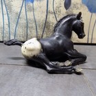 Early 1970's Vintage Breyer horse Laying Down Foal #165 Black Appaloosa