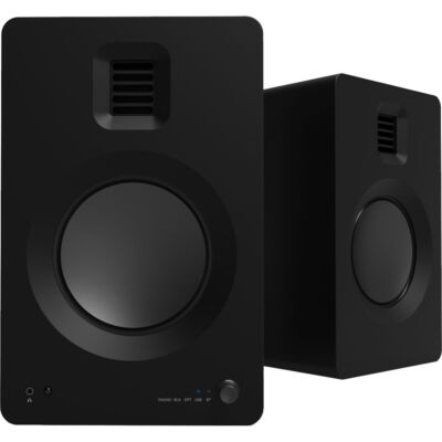 Kanto TUK Premium Powered Bookshelf Speaker with Bluetooth - Matte Black - Pair