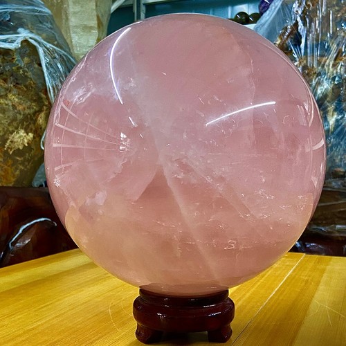 26.89LB Natural Crystal Pink Rose Chakra Quartz Sphere healing ball Specimen - 第 11/16 張圖片