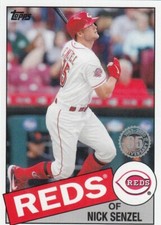 NICK SENZEL TOPPS MINI ON DEMAND 1985 INSERT REDS #36 2020 20 35TH ANNIVERSARY