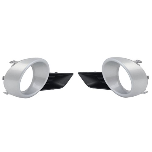 Pair For Toyota Highlander 2008 2009 2010 Front Fog Light Lamp Silver Cover Trim - Imagen 4 de 14