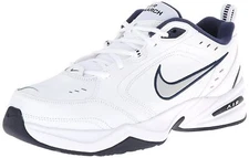 Men's Nike Air Monarch IV WIDE 4E White/Metallic Silver 416355 102