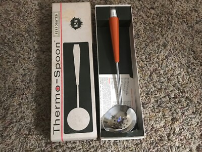Vintage 1960s Thermo Spoon Thermometer Beige 305 Gaydell USA Candy Jelly Canning