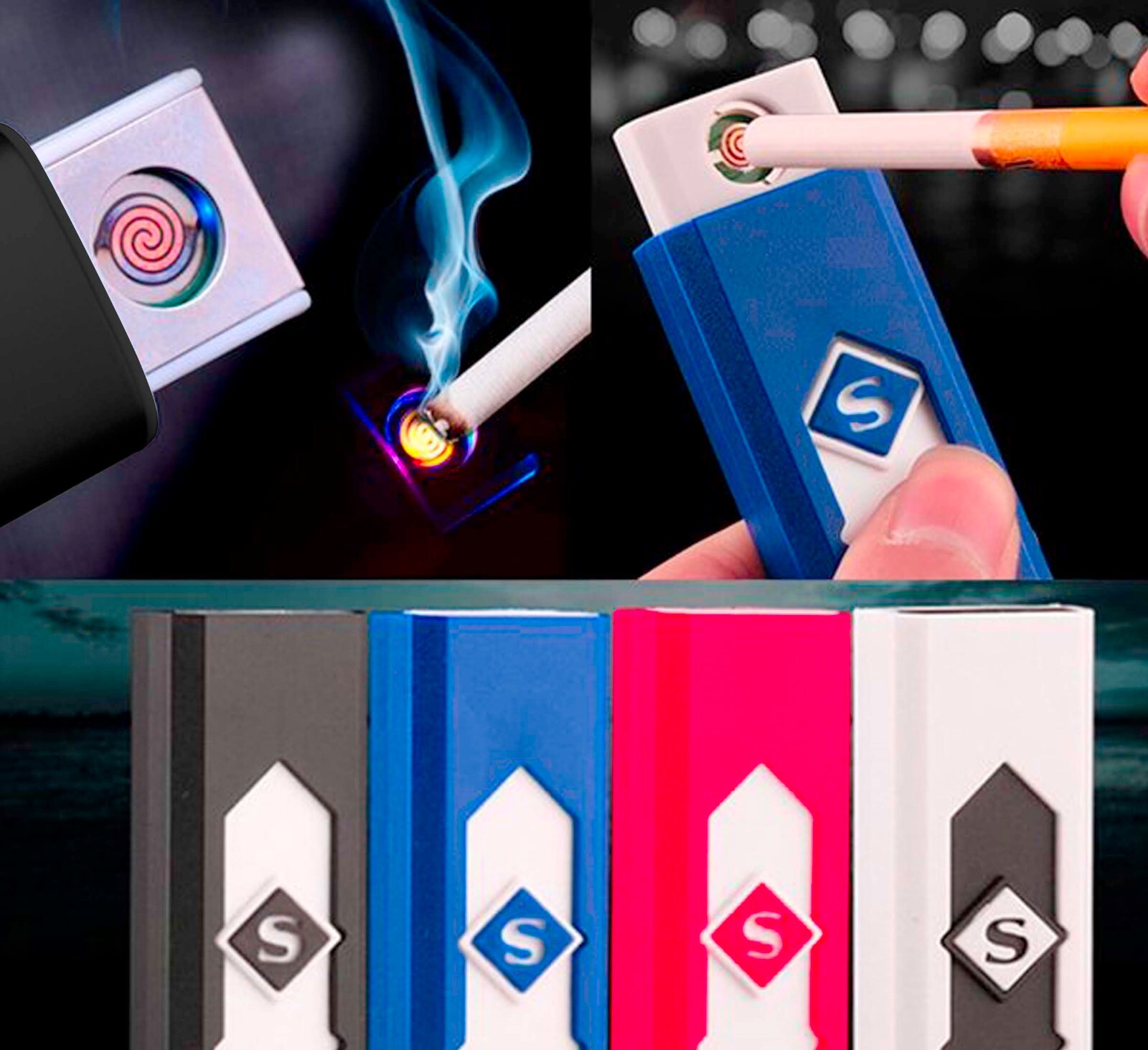 USB Rechargeable Sensor Touch Flameless Lighter