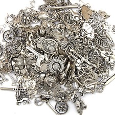 100g Vintage DIY Jewelry Craft Findings Antique Tibetan Silver Charms Pendants