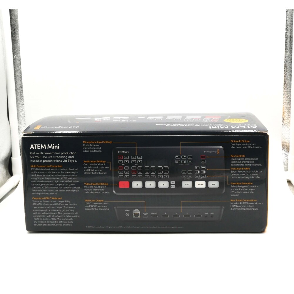 Blackmagic Design ATEM Mini HDMI Live Stream Switcher **OPEN Blackmagic Design ATEM Mini HDMI Live Stream Switcher **OPEN
