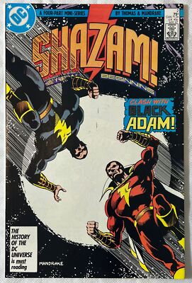 Shazam The New Beginning Issue #2 Clash with Black Adam DC Comics GREAT May 1987
