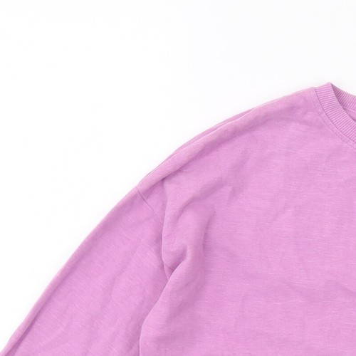 NEXT Girls Purple Cotton Pullover Sweatshirt Size 12 Years Pullover - Picture 5 of 10