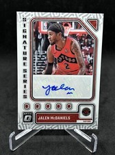 2023-24 Donruss Optic JALEN MCDANIELS Signature Series Auto #SS-MCD RAPTORS