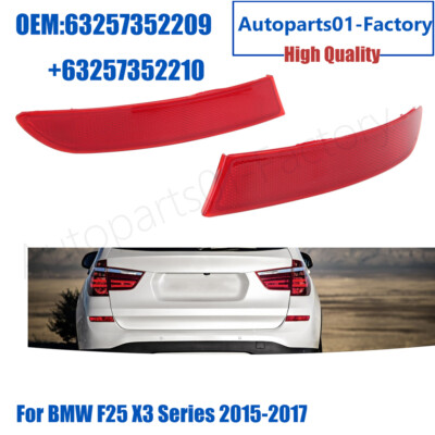 Rear Right+Left Light Rear Bumper Reflector Light for BMW F25 X3 Series 15-2017