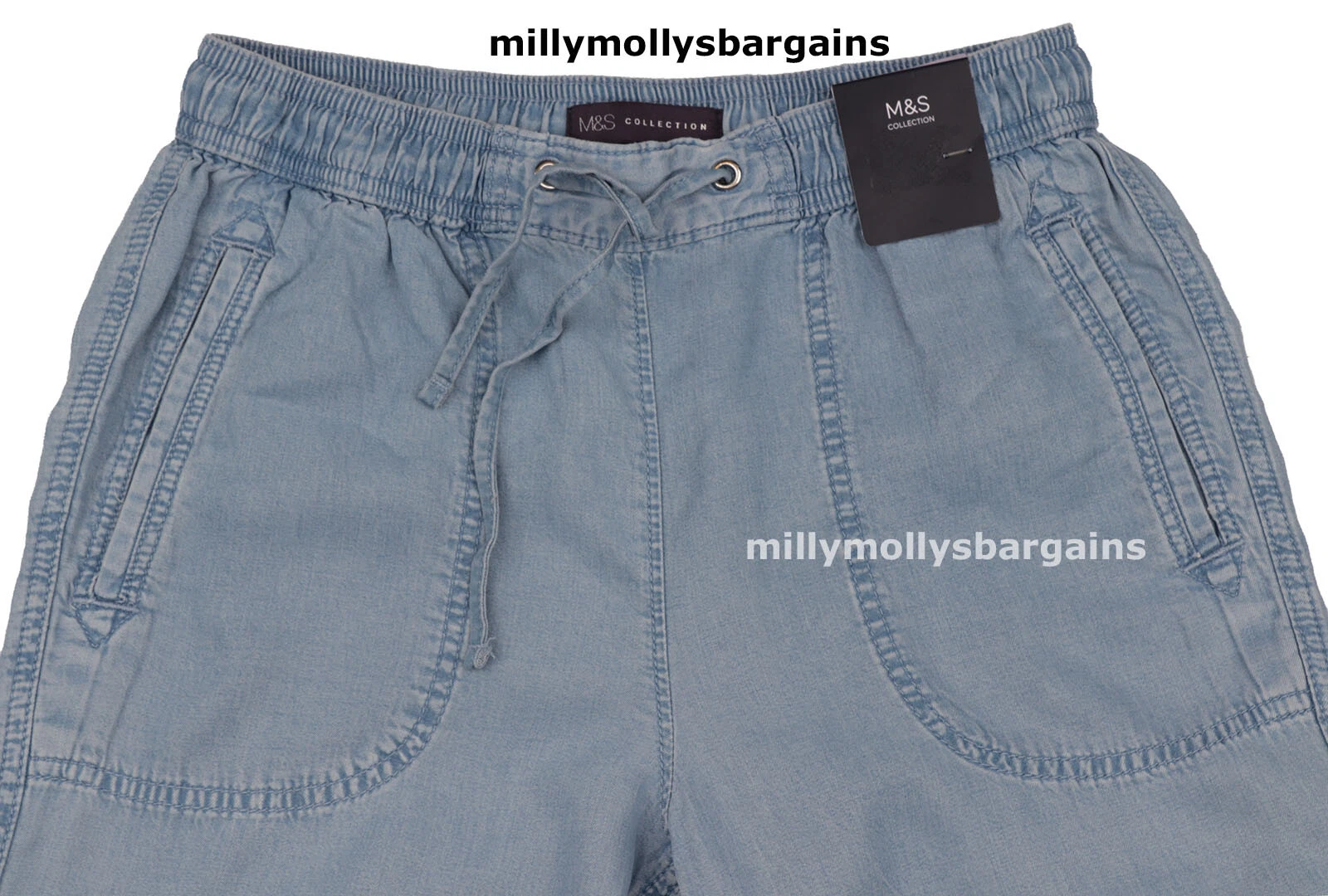 Womens Marks & Spencer Crop Trousers Blue Size 14 10
Opens in a new window or tab