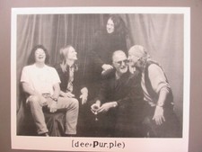 Deep Purple black & white 8 X 10 glossy promo photo !